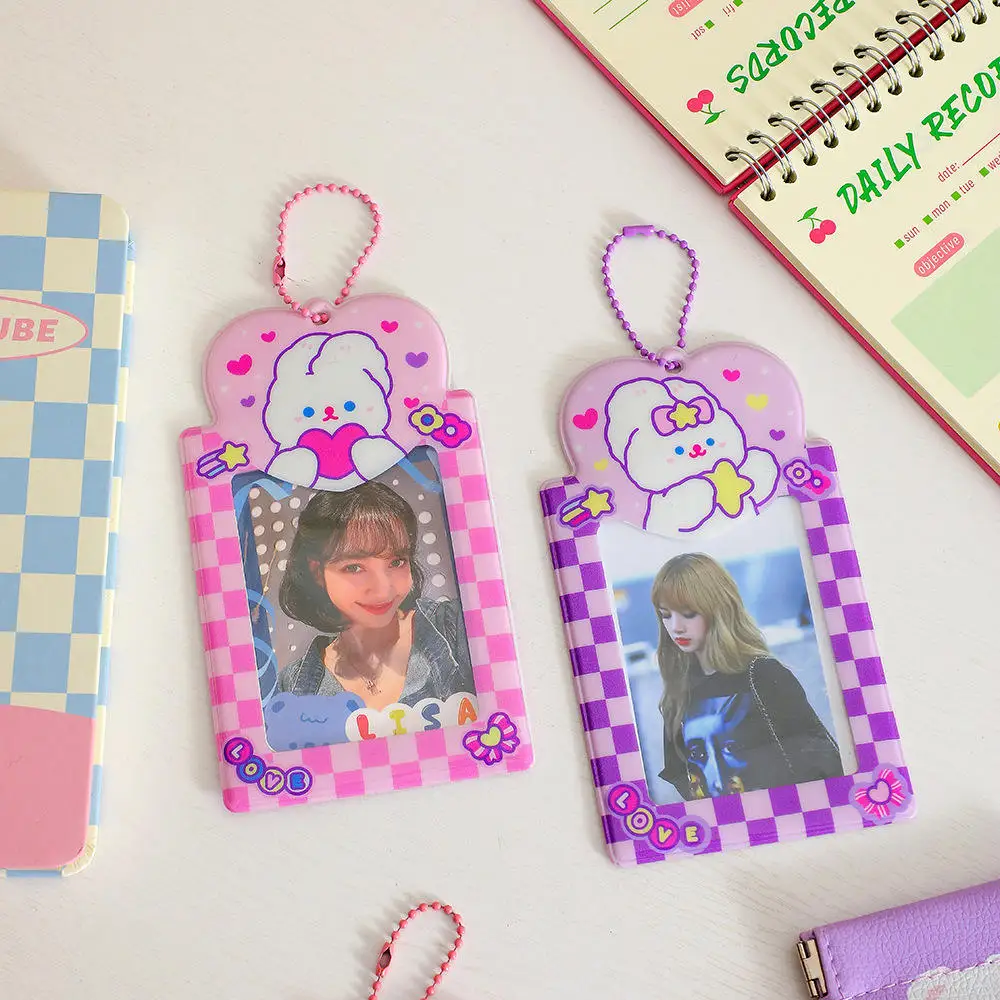 Cute Sanrioed Figure Cinnamoroll Kuromi My Melody KAWAII ID Card Holder Anime Keychain Pendant Card Holders For Girls