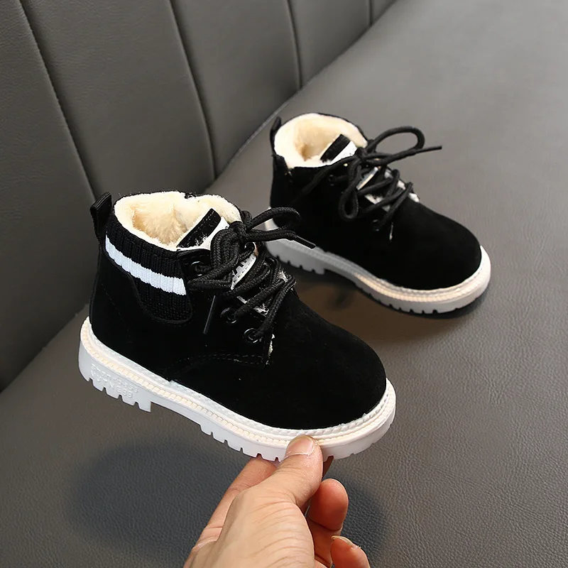 New design winter high quality fashion plush warm children kids boots