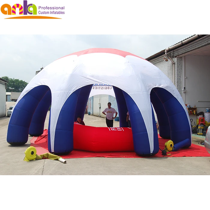 Customized logo printing 4 5 6 8 legs iglu inflatable spider dome tent for promotional sale