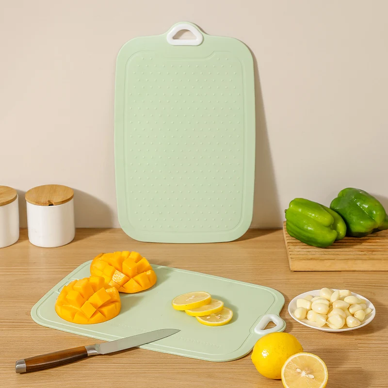 Portable Plastic Cutting Board TPU Cutting Mat Board  Kitchen Chopping Gadget Fruit Plastic Chopping Board