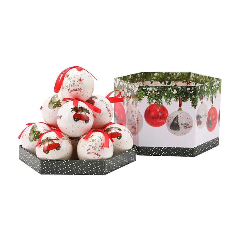 Wholesale Custom Size/pattern Christmas Tree Decorations Balls Plastic Foam Christmas Ball