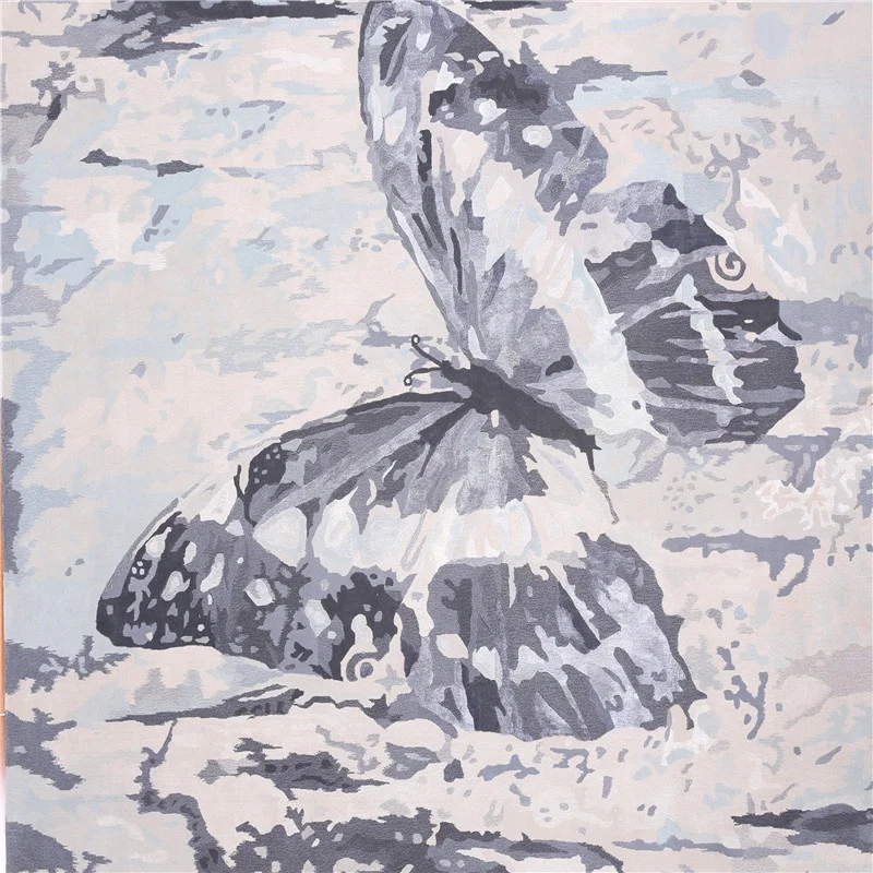 factory price wholesale bulk 100% undyed woolen spun carpet rugs wool yarn