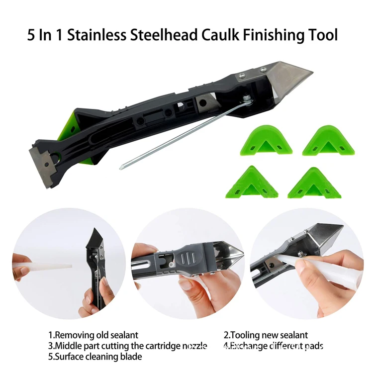 
10 piece set of caulking tool silicone caulking 5 in 1 scraper sealant removal scraper silicone caulking remover 