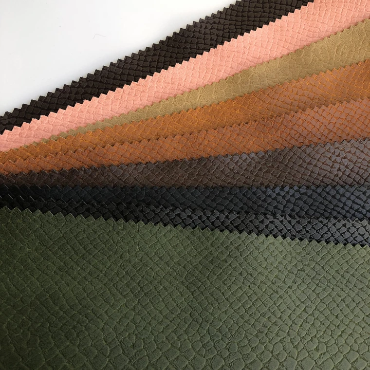 Animal Print Snake Skin Faux Leather Crocodile Skin Fabric Python Synthetic Leather