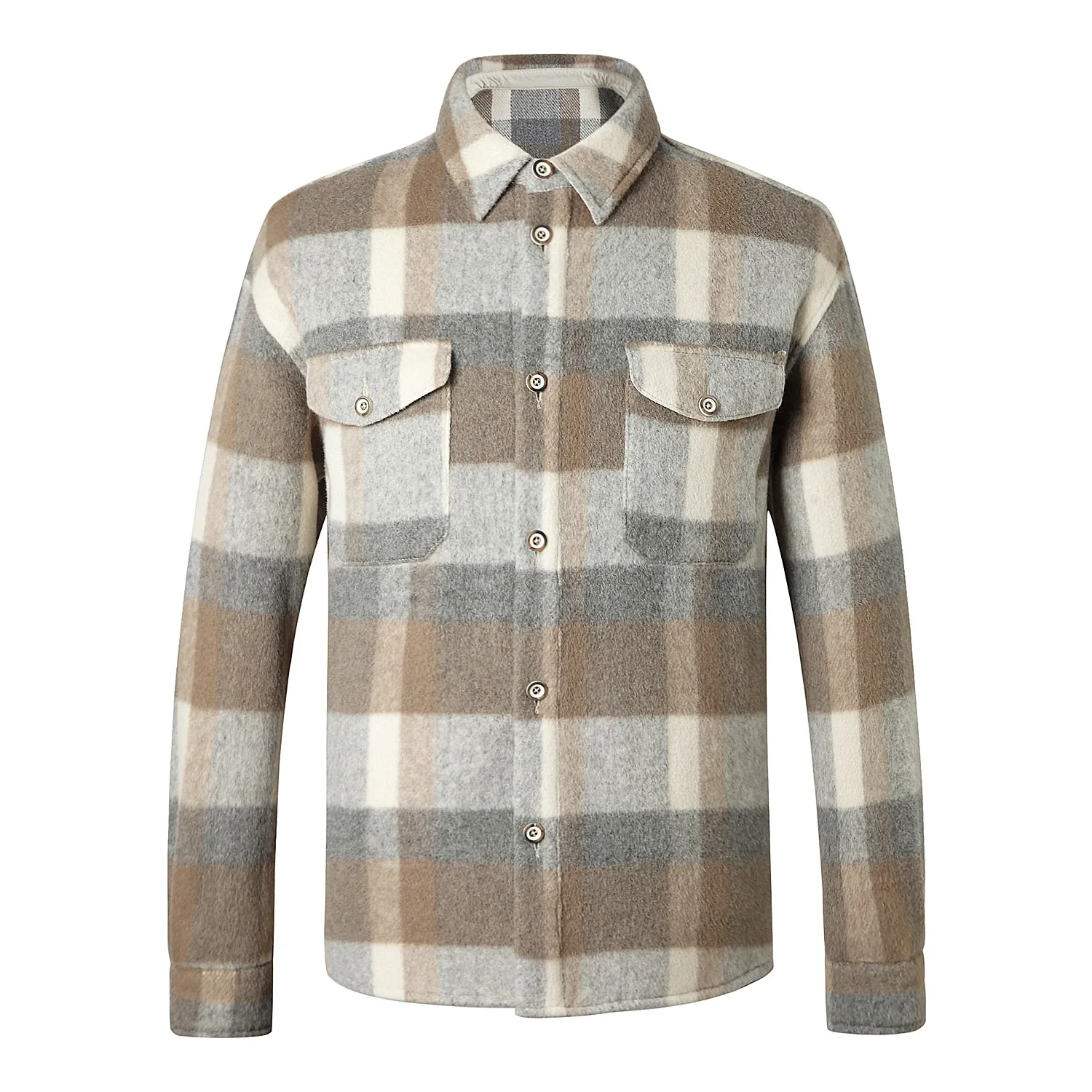 New Fashion Factory Directsale Blend Coat Autumn Casual Thicken Short Wool Coat For Men