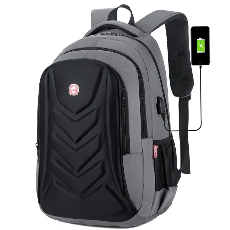 wholesale nylon notebook case leisure men 15.6 inches computer business manufacture student smart laptop backpack with USB port