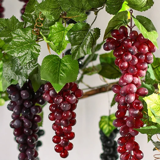 Hot Sale High Quality Faux Grape Artificial Grape For Hanging Plants Ivy Vine Plant