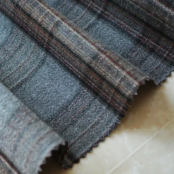 Hot selling new design 64%POLY 34%RAYON 2%SPX yarn dyed check fabric for women business wear