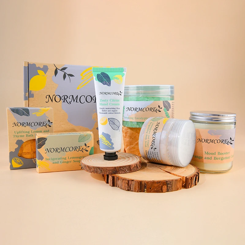 ODM OEM Private Label Romantic Elegance Luxury Woman Body Care Paper Box Aromatic Spa Bath Gift Set