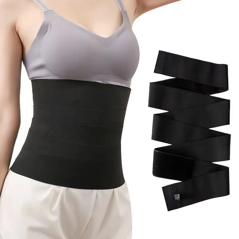Adjustable Tummy Wrap Belt Waist Trimmer Slimming Body Shaper Loss Weight Tummy Wrapping Belt Lumbar Trainer Women Waist Support