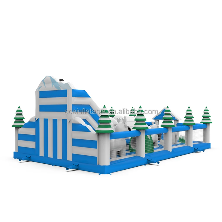 commercial Antarctic inflatable fun city playground inflatable castle and indoor amusement equipment inflatable theme park