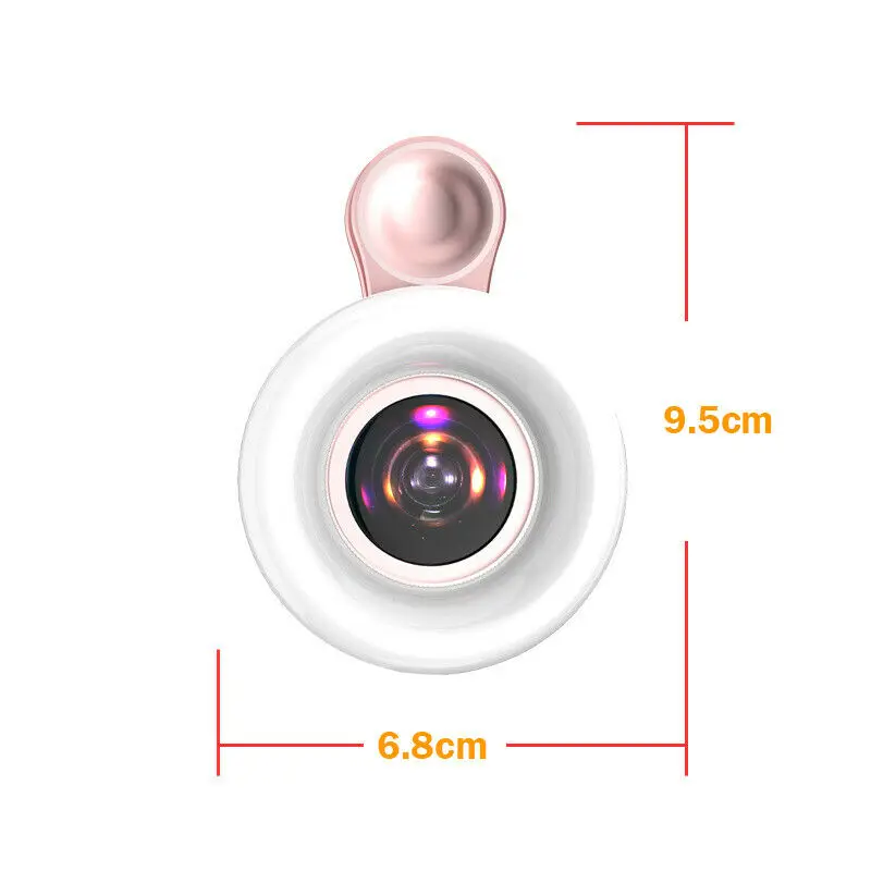 Upgraded LED Macro Lens Fill Light for Nail salons Mobile Phone Eyelash Extension Tattoo