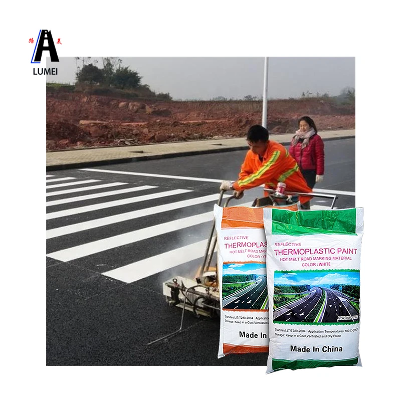 
Aashto Thermoplastic road marking paint with glass beads 