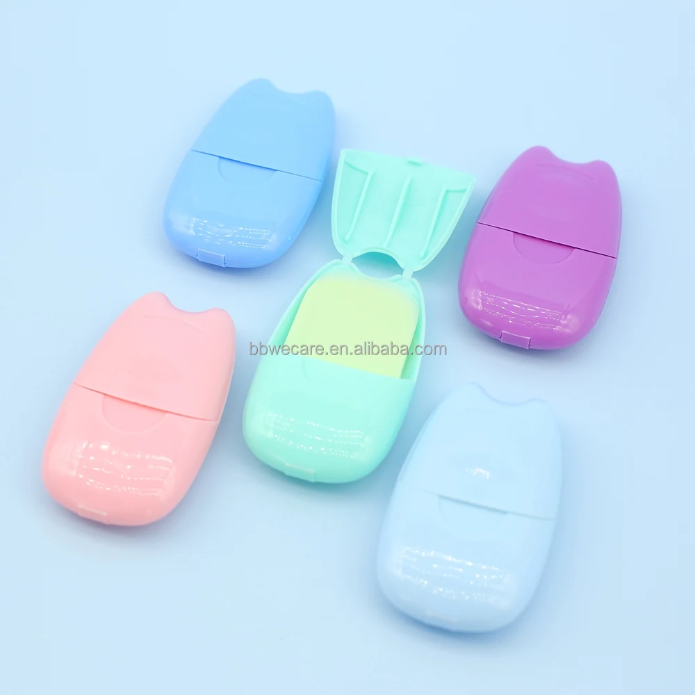 Travelling Use Disinfecting Paper Soap Camp Soap Sheet Travel Hand Washing Soap Paper 50sheets