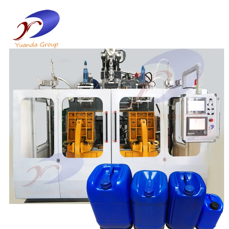 China Plastic HDPE Jerrycan Oil Bottle Extrusion Blow Moulding Making Machine