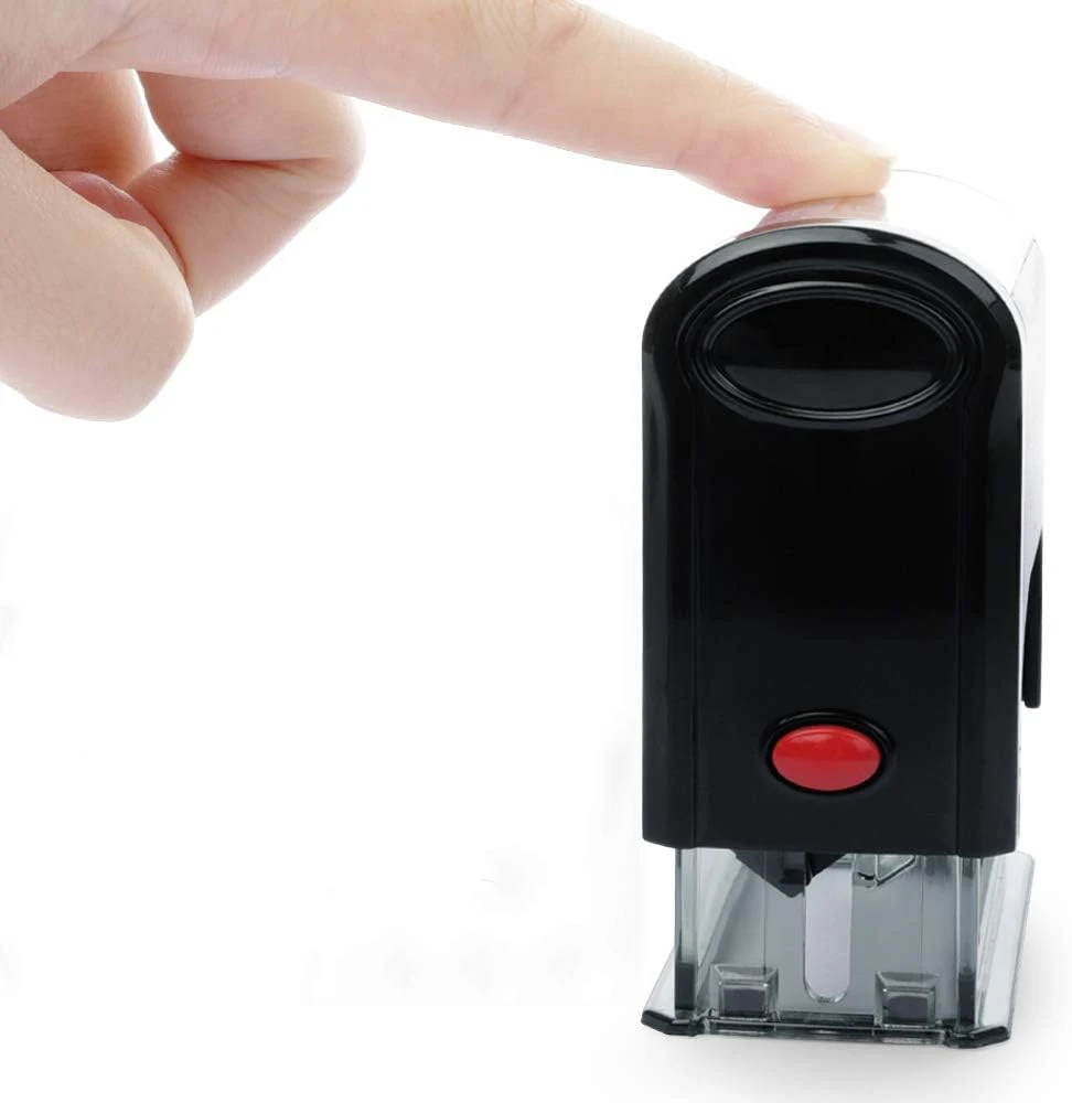 Custom Logo Plastic Self Inking Stamps for Business Office Personality Usage