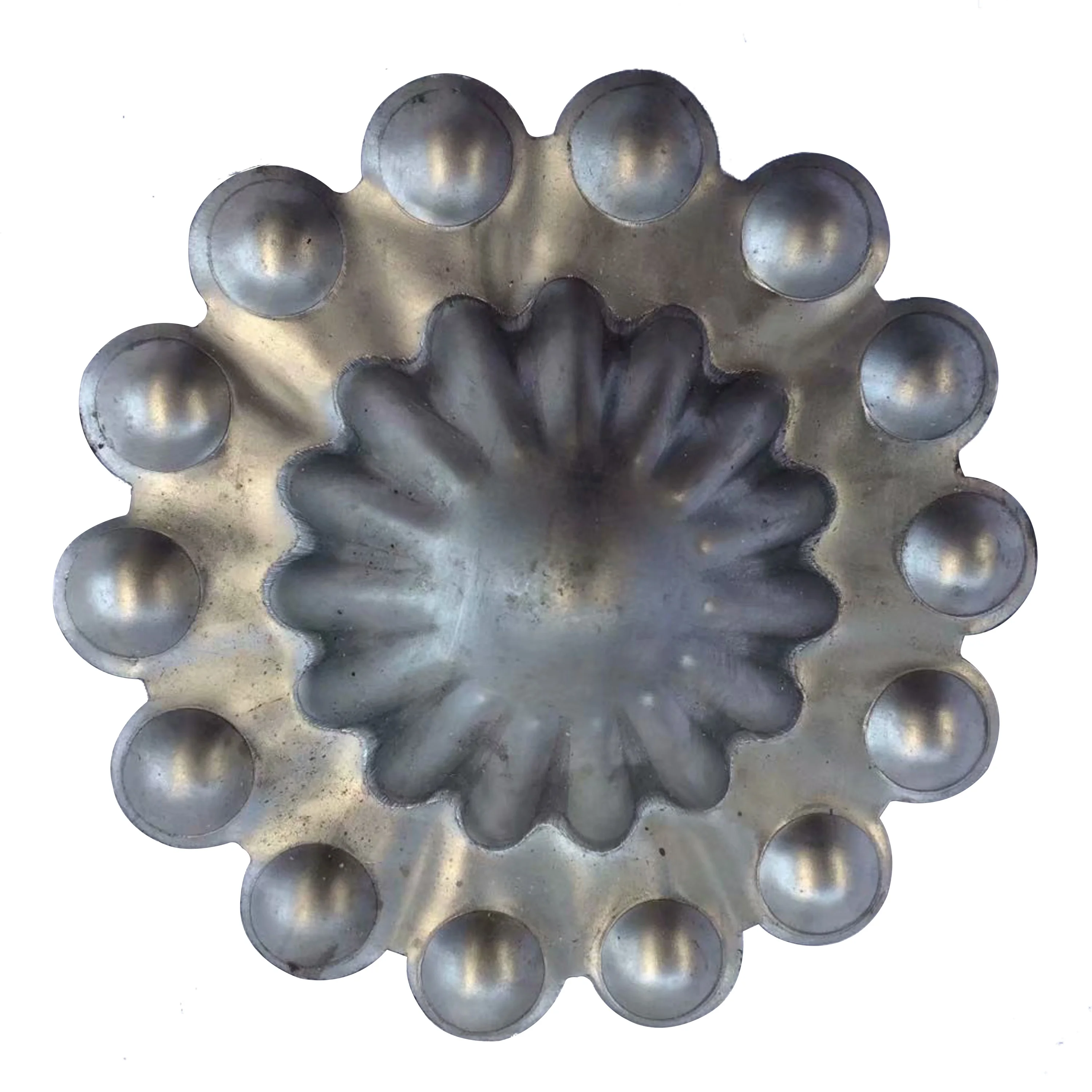 Stamped iron components  wrought iron ornaments stamped sheet rosette