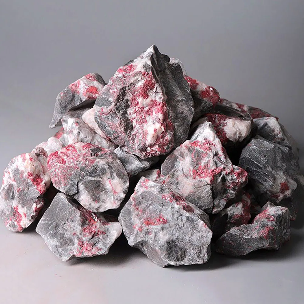 Cheap natural common rough red cinnabar stone Wholesale high quality cinnabar raw stone originating in China