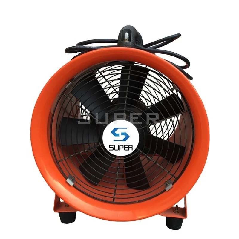 Air supply and exhaust portable ventilation fan for municipal engineering operation