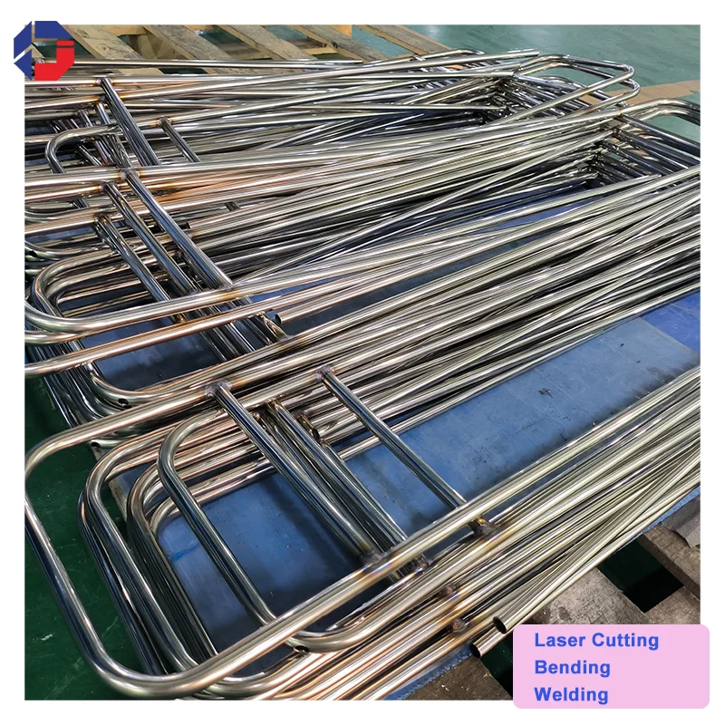 Custom Sheet Metal Bending And Cnc Tube Cutting Design Services Stainless Steel Welding Pipe Clamp Bracket Fabrication
