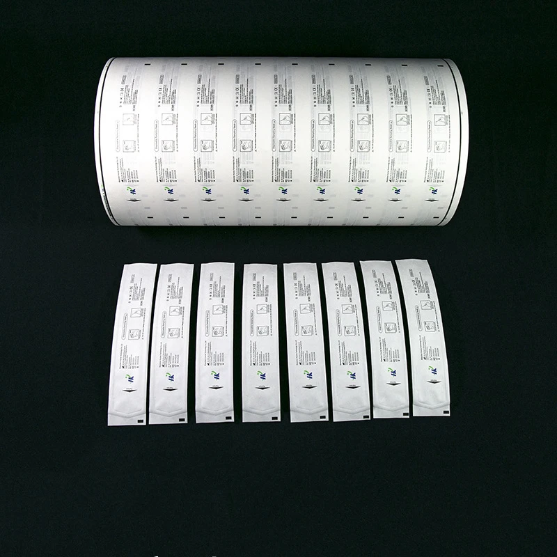 Throat BAG swab cotton swab paper plastic packaging roll film for automatic packaging machine dialysis paper
