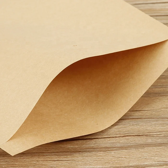 Kraft Paper Bag Square Bottom Oil Proof Food Packaging Thickened Film Bags Toast Bread Takeaway Carton Sandwich Bag 1000