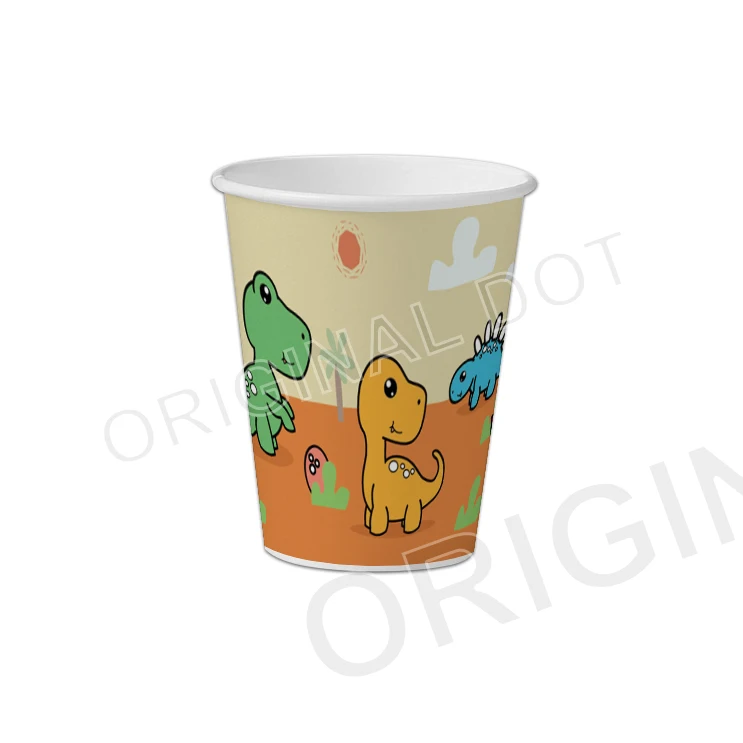 Cartoon Dinosaur Disposable Paper Tableware Party Set For Customized Design