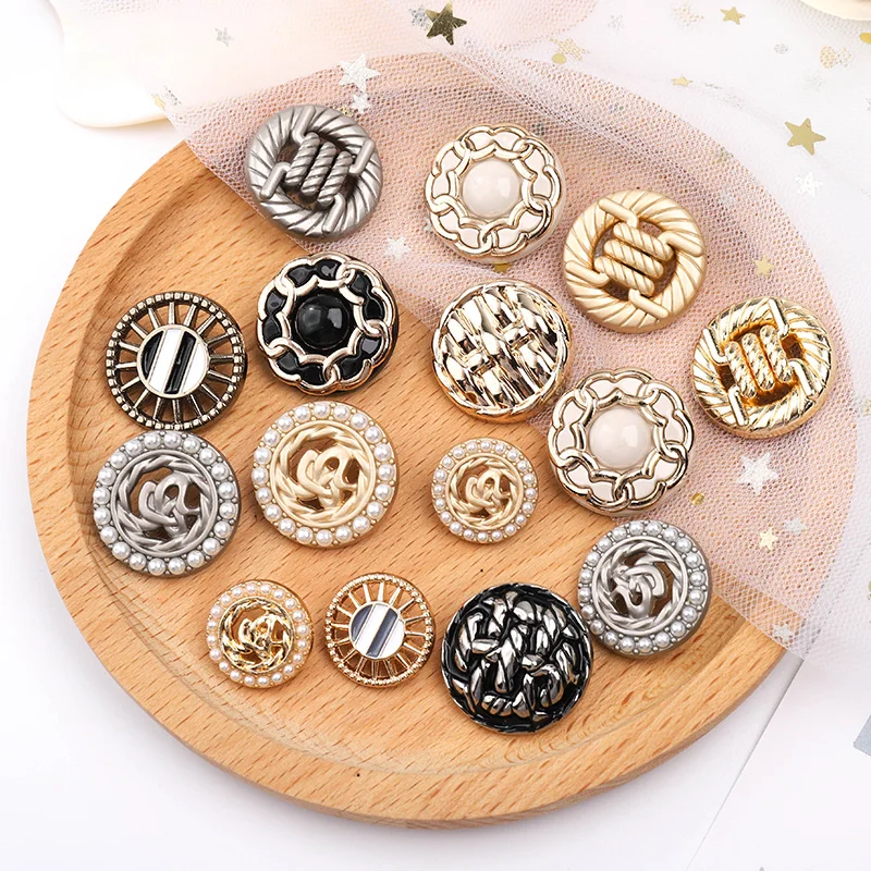 Wholesale competitive price ladies clothes coat cuff Shank Buttons With Coat alloy buttons