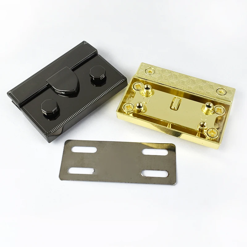 Deepeel KY670 50*34mm Square Twist Lock Accessories Rectangle Bag Lock for Handbags & Luggage DIY Bag Accessories