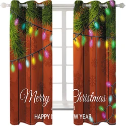High Shading Christmas Background Curtain cortinas para sala Kids Room Beautiful Blackout 3D Printed