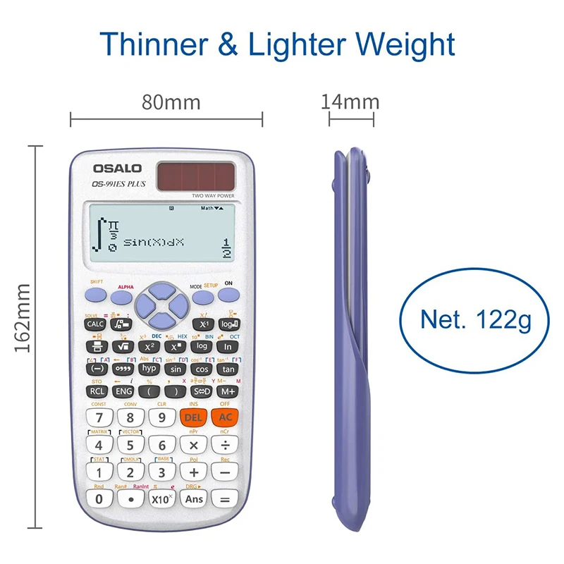 Cheap calculator wholesale manufacturer 417 function student school fx scientific calculator