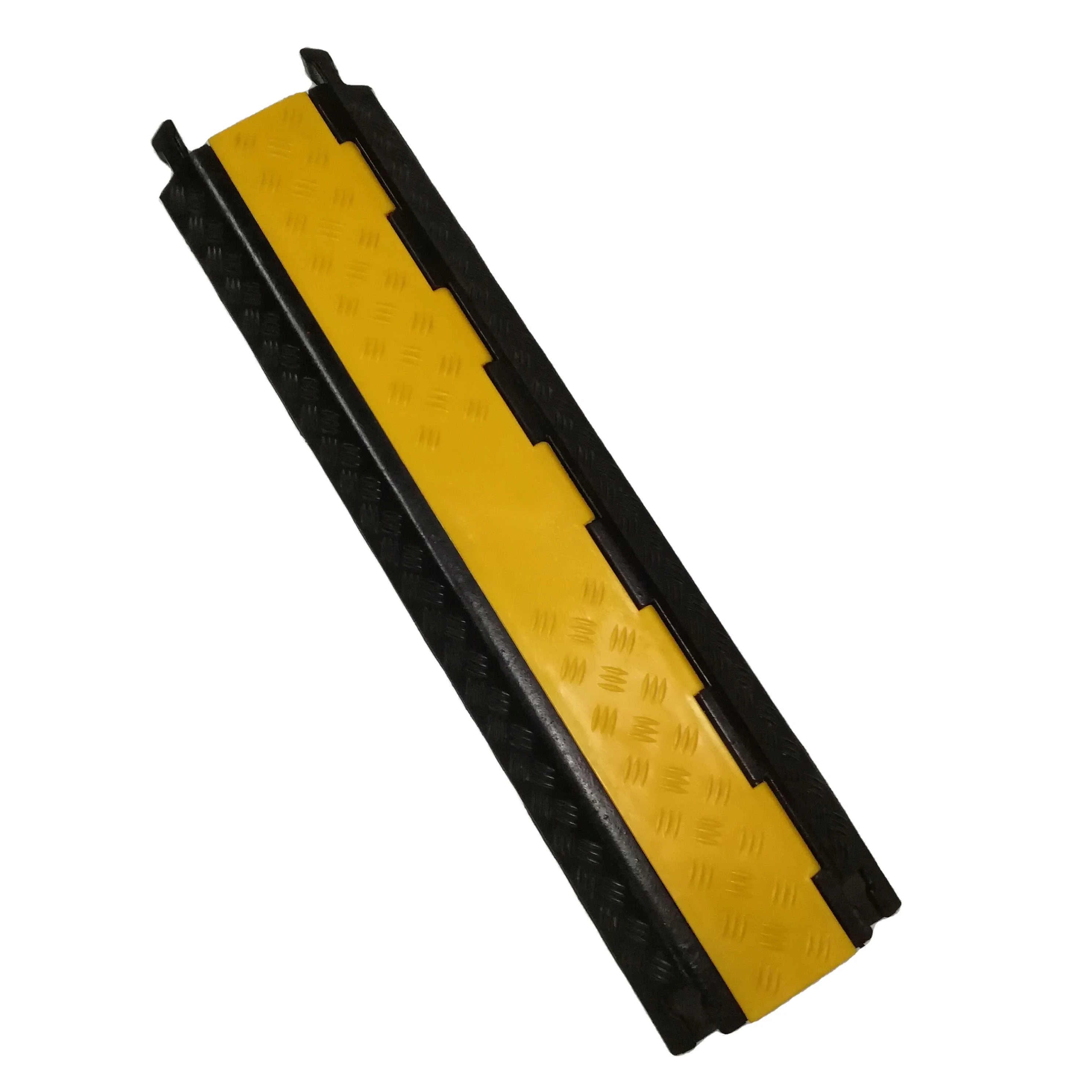 2 канала желтая куртка пол резиновый кабель протектор открытый