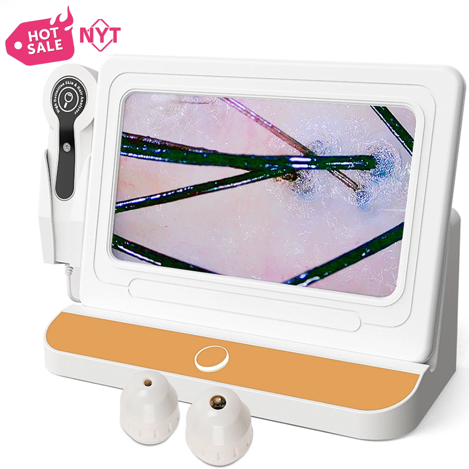 Factory 10&15 Inch Salon Spa Head Care Mini Portable Machine Health Diagnosis Skin Trichoscope Hair Follicle And Scalp Analyzer
