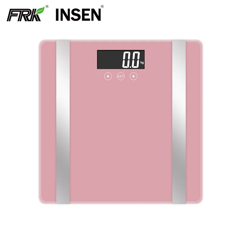 USB rechargeable battery LCD 180Kg 396Lb Digital Personal Bathroom Body Fat Weighing Scale