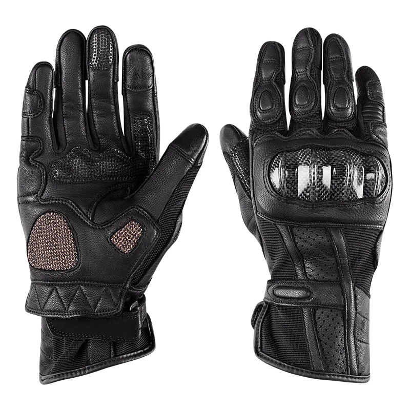 Savior Winter Touchscreen Leather Sporting Knuckle Protect  Motorcycle Cycling Gloves