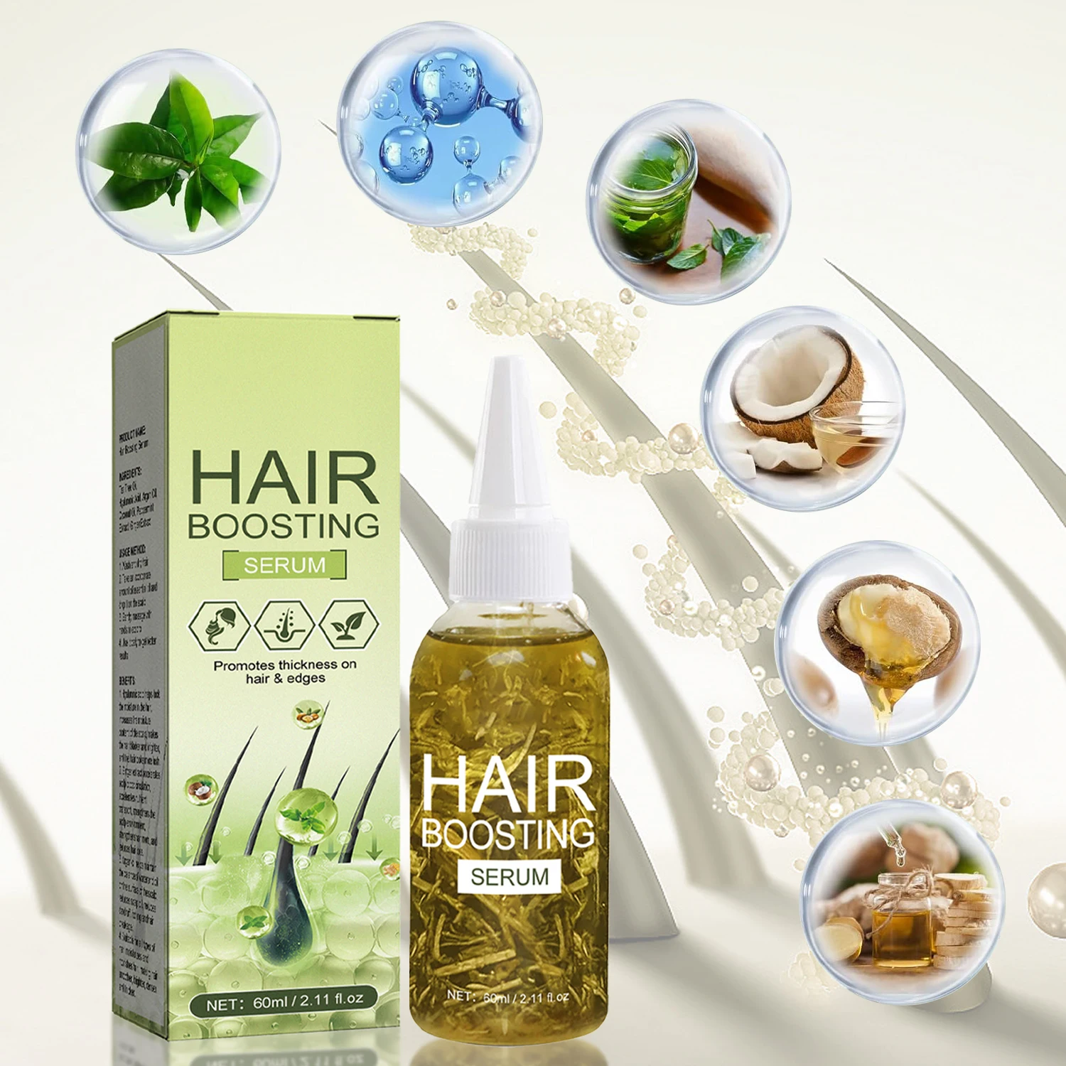Nourishes Smooth/Moisturize Prevent Hair Loss Repair Dry/Curly Hair Natural Ingredient Hair Oil Ginger Men Women Hair Treatment