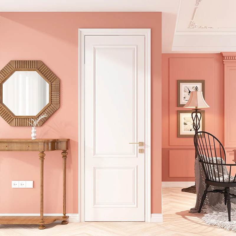 High quality bedroom interior wooden door prices modern door single front design luxury PVC doors for houses room internal