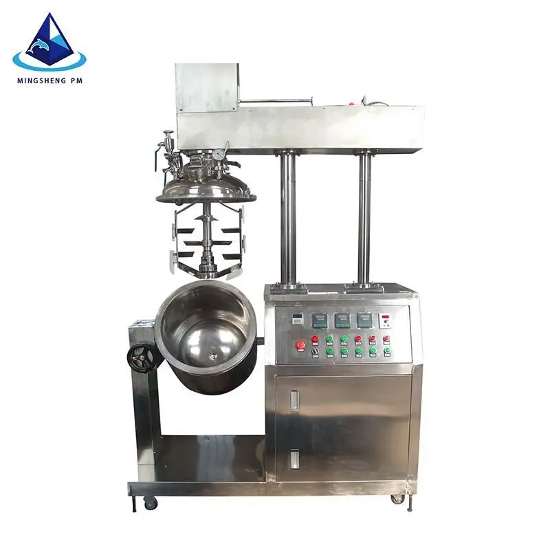 vacuum homogenizing  mayonnaise  pomade meat emulsification mixing emulsifying emulsion pump vacuum mixer emulsifying machine