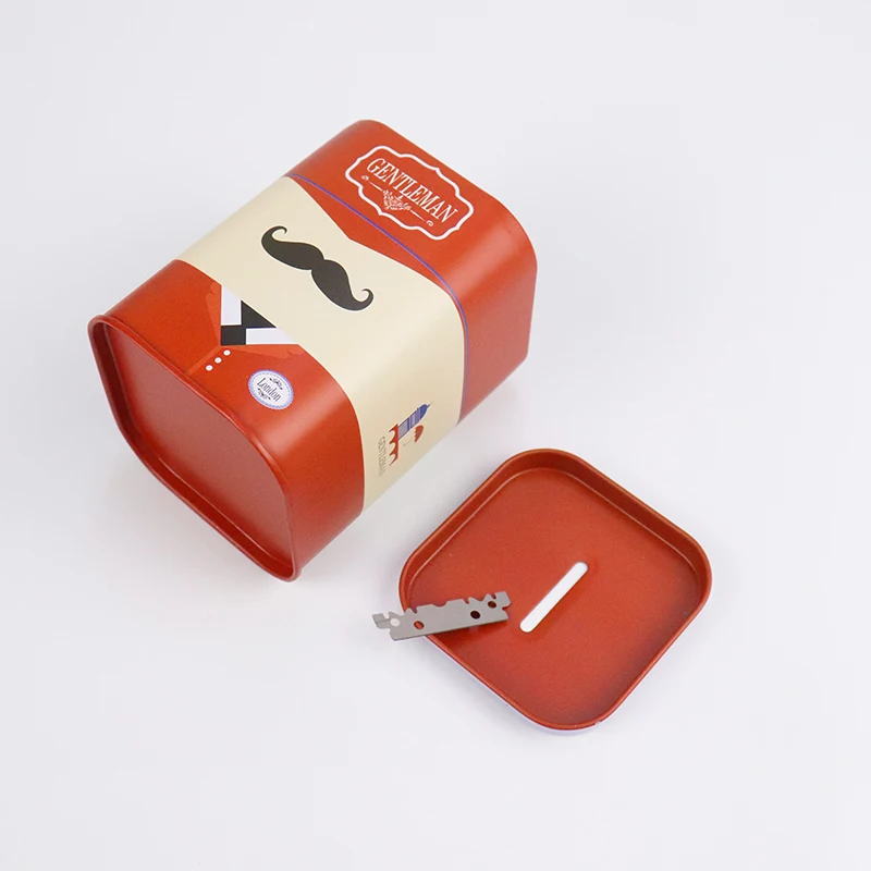 Нержавеющая сталь отходы резки лезвия бритвы удаление чехол бритвенный станок для обоюдоострых лезвий лезвия хранения монет банка для б/у рециркулируя лезвие