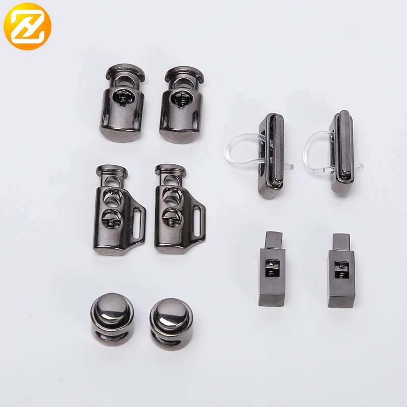 customized pig nose elastic cord metal ends drawcord metal stopper