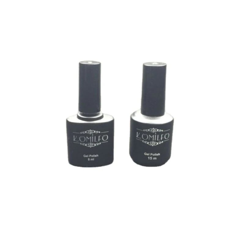 8ml 15ml black color empty nail gel polish bottle