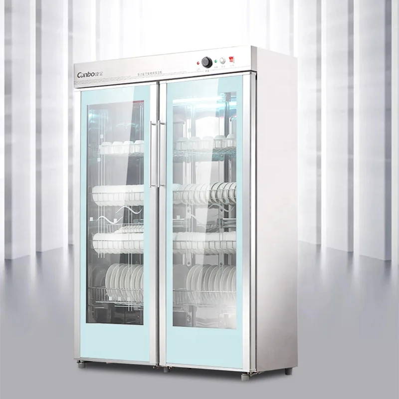 Commercial kitchen 570L big capacity UV Ozone disinfecting cabinet for dish
