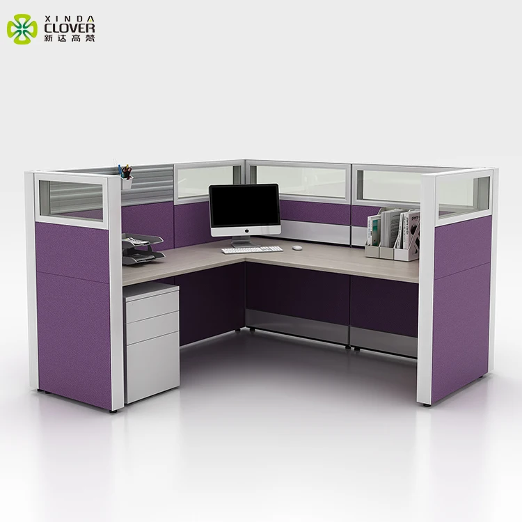 Modern Office Furniture extendable laptop Office Aluminum Frame Dividers Partition benching Office Cubicle Workstation