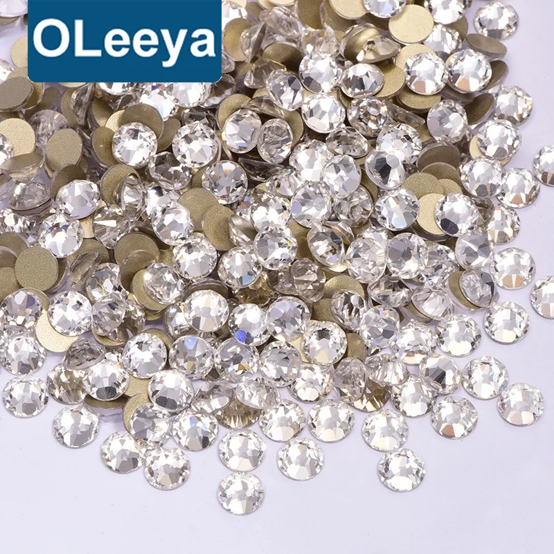 Wholesale High Quality 2088 Glass Non Hotfix Crystal Stone SS20 16 Cut Facets Non Hot Fix Rhinestone For Wedding Dresses