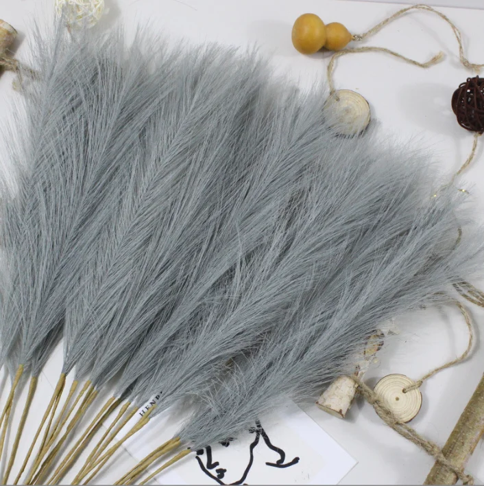 Wedding Faux Natural White Artificial Pampas Grass Artificial Flowers For Home Decoration