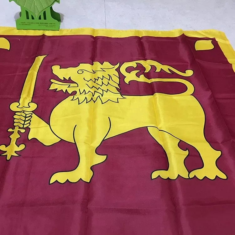 
Stock Sri Lanka national flag / Sri Lankan country flag banner 3x5 Ft 