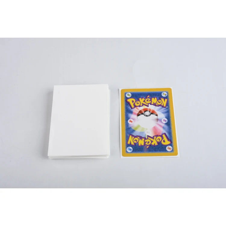 Hot selling black and white yugioh poke mon  games card sleeves tcg pp matte card sleeves