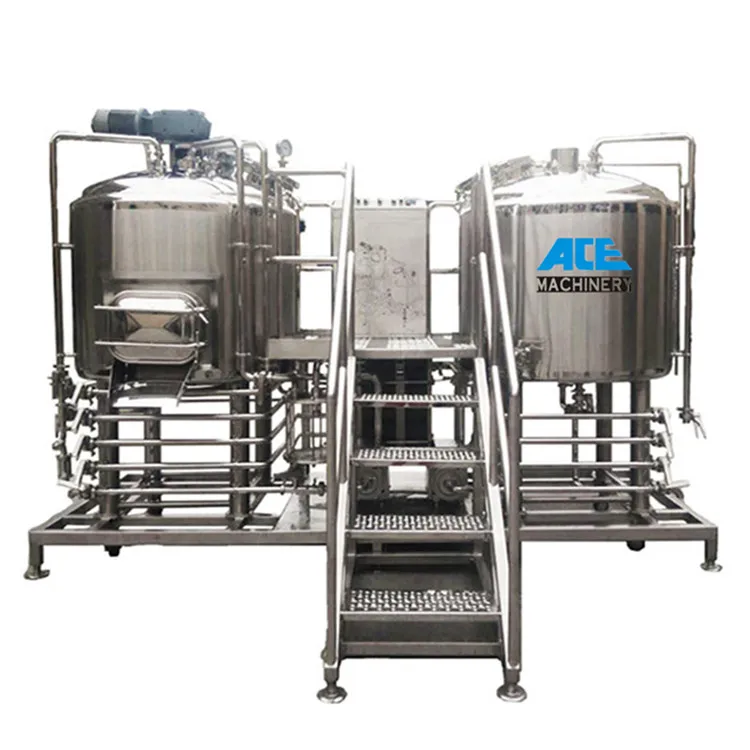Factory Price 200l 500l 1000l 1500l Micro Beer Two Vessel Brewhouse System beer brewing Equipment