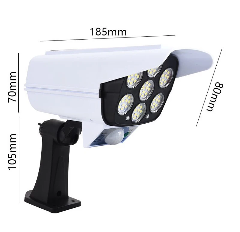 Simulation Monitoring Solar Induction Courtyard Wall Lamp Street Lamp Searchlight Spotlight Security Garden Lamp