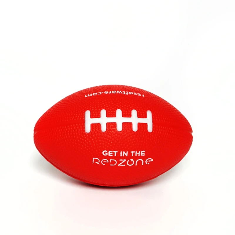 Logo printing American football rugby pu stress ball